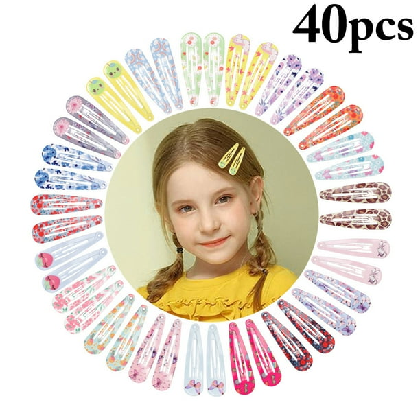 30PCs Lovely Women Candy Color Paint Hair Snap Clip Hairpin Barrette Gifts 30PCs Lovely Women Candy Color Paint Hair Snap Clip Hairpin Barrette Gifts